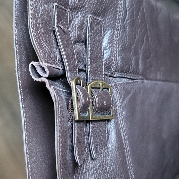 Dark brown leather boots - Picture 5 of 5